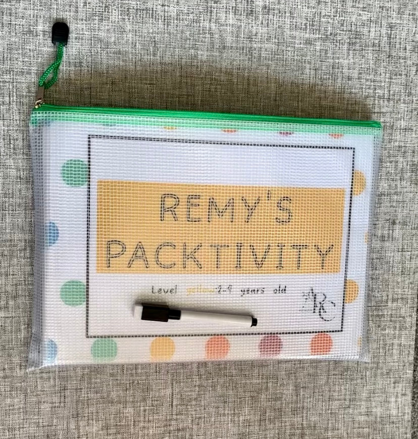 Personalised 2-4 Years Packtivity FULLY ASSEMBLED