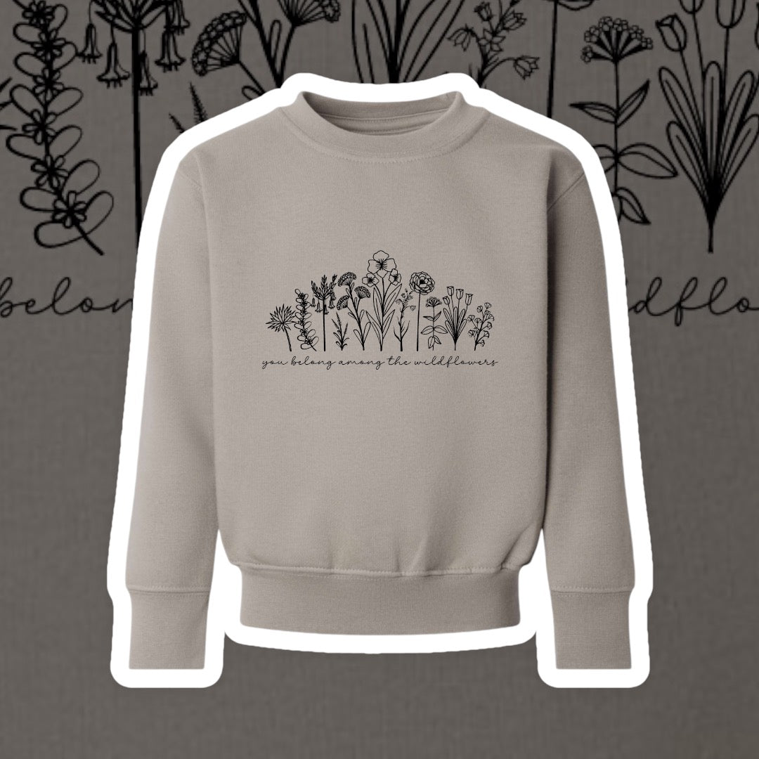 Kids Wildflower Fleece Sweatshirt