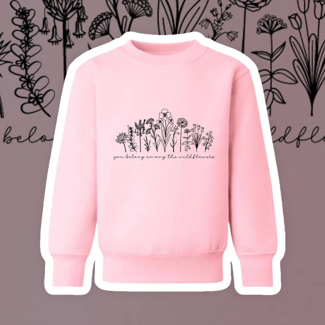 Kids Wildflower Fleece Sweatshirt