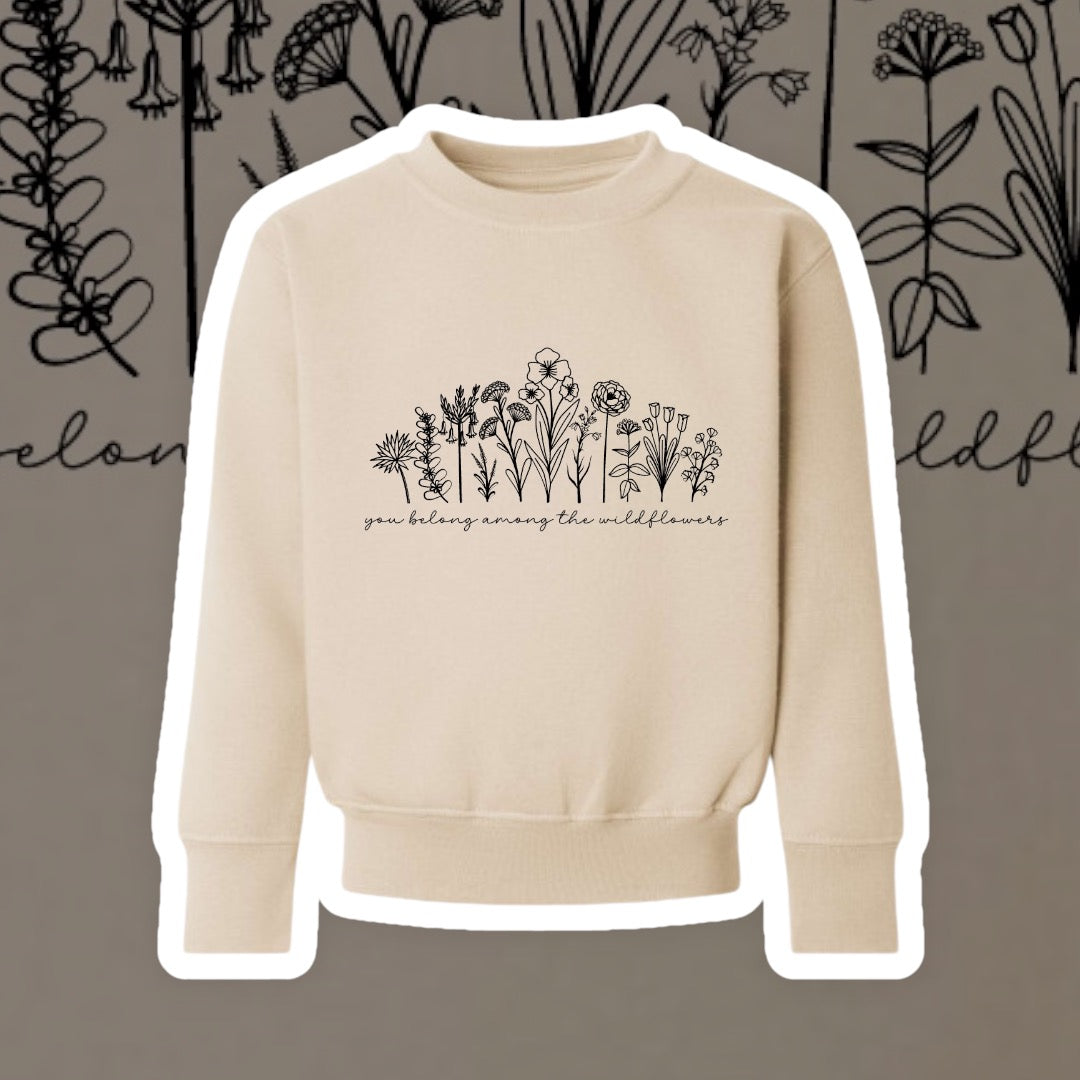 Kids Wildflower Fleece Sweatshirt