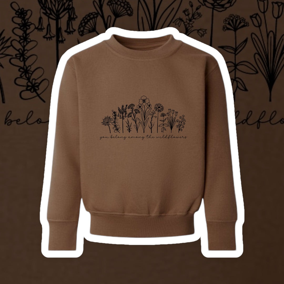 Kids Wildflower Fleece Sweatshirt