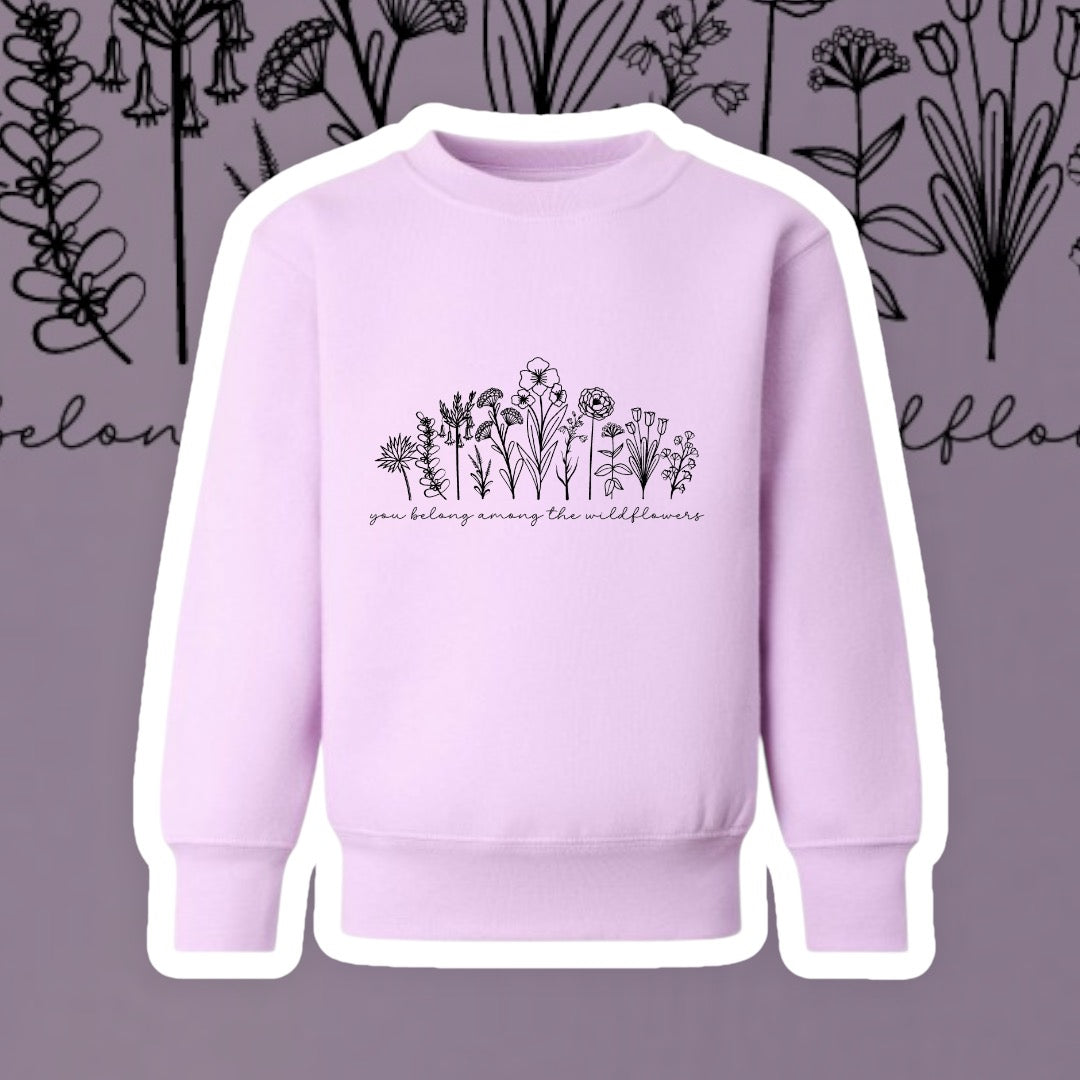 Kids Wildflower Fleece Sweatshirt