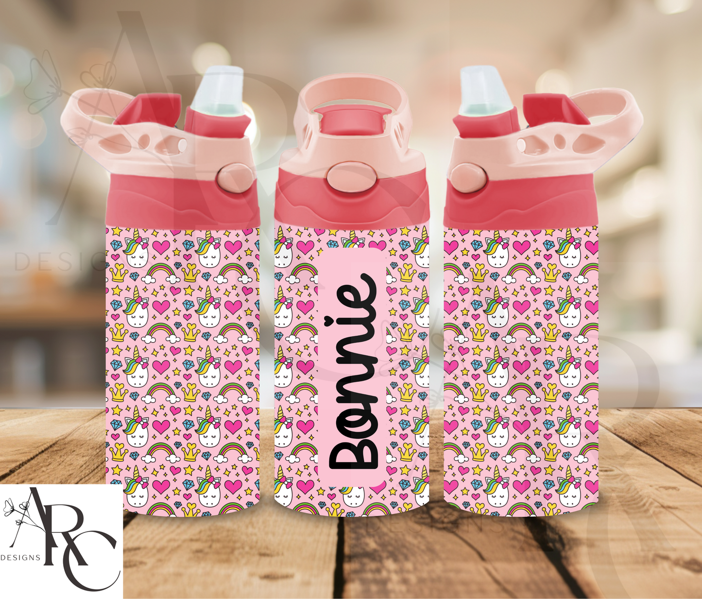 Personalised Kids 12oz Flip Top Bottle