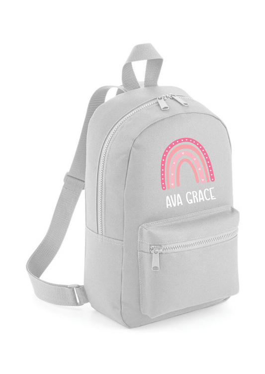 Personalised Rainbow Mini Backpack 7L