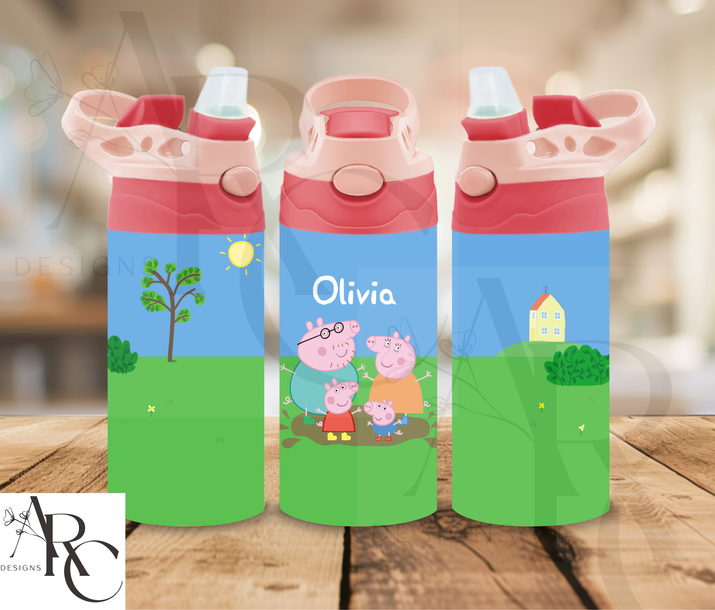 Personalised Kids 12oz Flip Top Bottle
