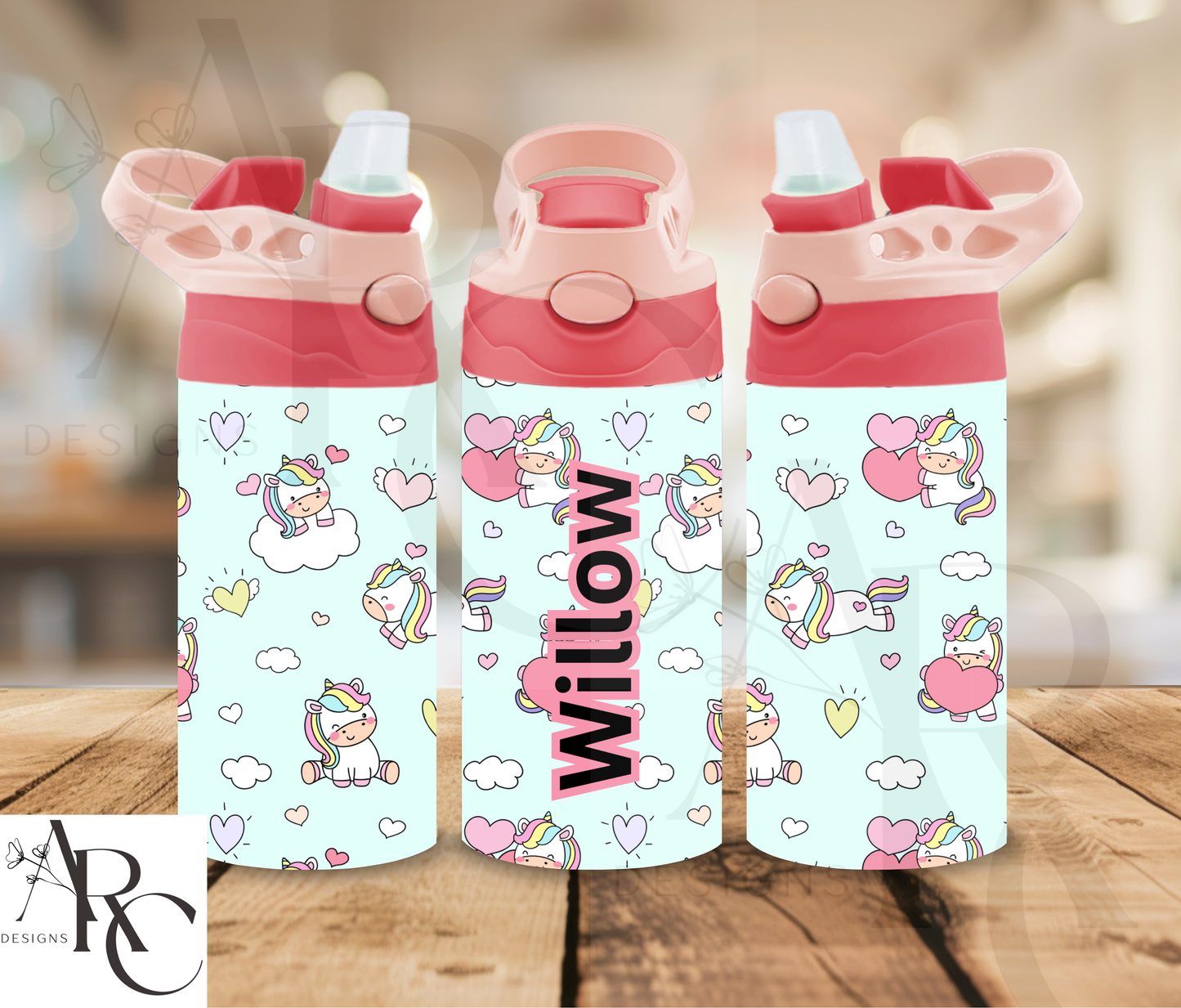 Personalised Kids 12oz Flip Top Bottle