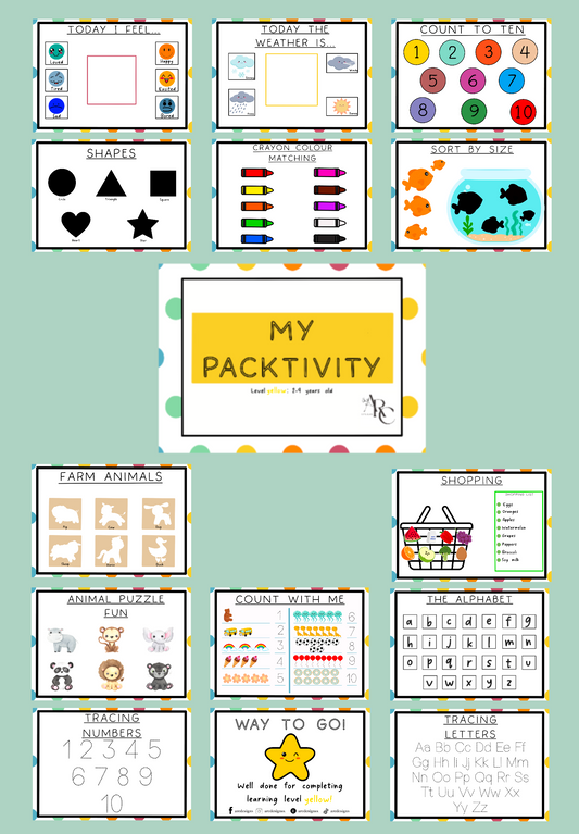 Non-personalised 2-4 Years Packtivity DIGITAL DOWNLOAD